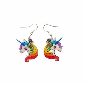 Rainbow Unicorn Girls Earrings